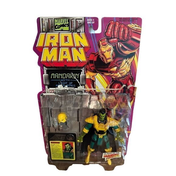 Vtg 1994 ToyBiz Comics Marvel Iron Man Ironman Mandarin Action Figure New Open - Picture 1 of 5